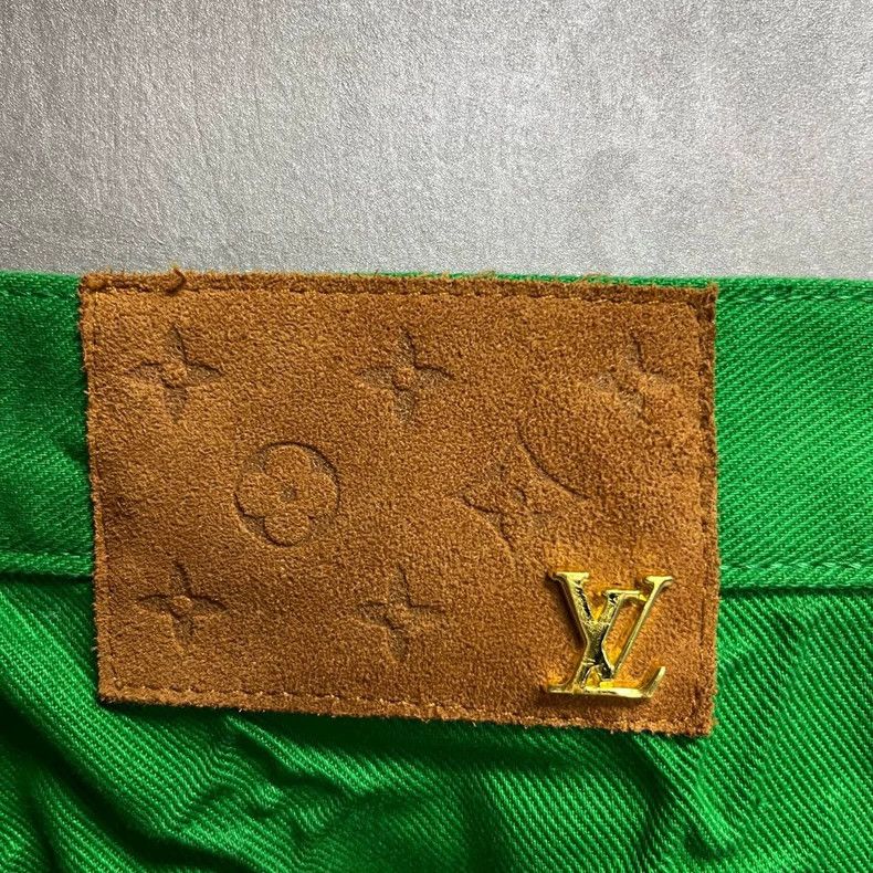 Louis Vuitton Louis Vuitton Green Logo Denim Pants Size 32- DMC Size US 32 / EU 48 - 5 Thumbnail