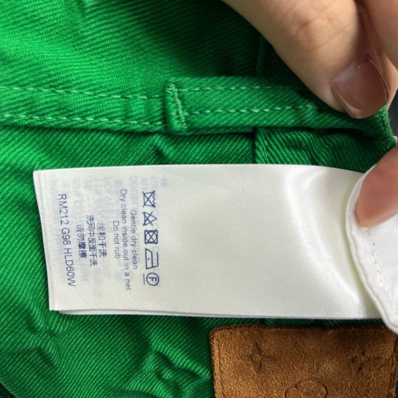 Louis Vuitton Louis Vuitton Green Logo Denim Pants Size 32- DMC Size US 32 / EU 48 - 4 Thumbnail