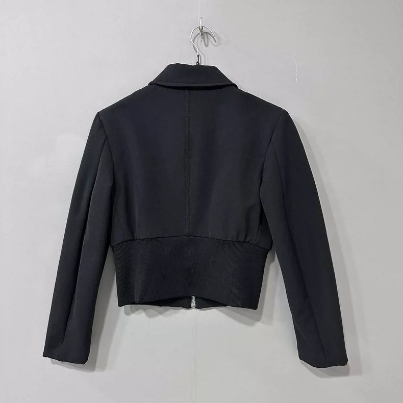 Prada Black Short Zipper Cotton Jacket- DMC Size US M / EU 48-50 / 2 - 3 Thumbnail
