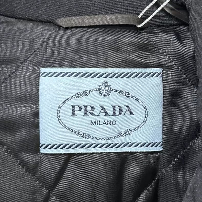 Prada Black Short Zipper Cotton Jacket- DMC Size US M / EU 48-50 / 2 - 5 Thumbnail
