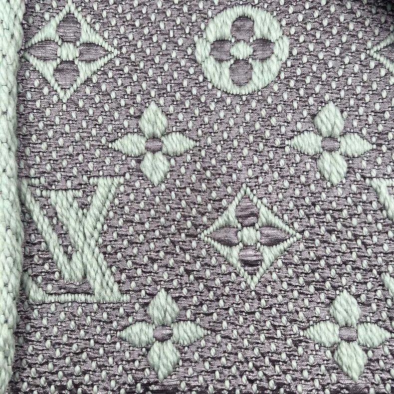 Louis Vuitton Louis Vuitton Pink Monogram Wool Scarf- DMC Size ONE SIZE - 6 Thumbnail