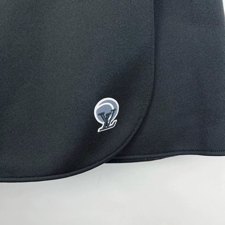 Louis Vuitton Louis Vuitton Black Skirt with Gold Logo Embroidery- DMC Size US 36 / EU 52 - 6 Thumbnail