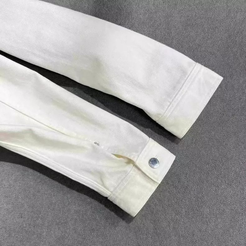 Louis Vuitton Louis Vuitton White Astronaut Embroidered Denim Jacket- DMC Size US L / EU 52-54 / 3 - 4 Thumbnail