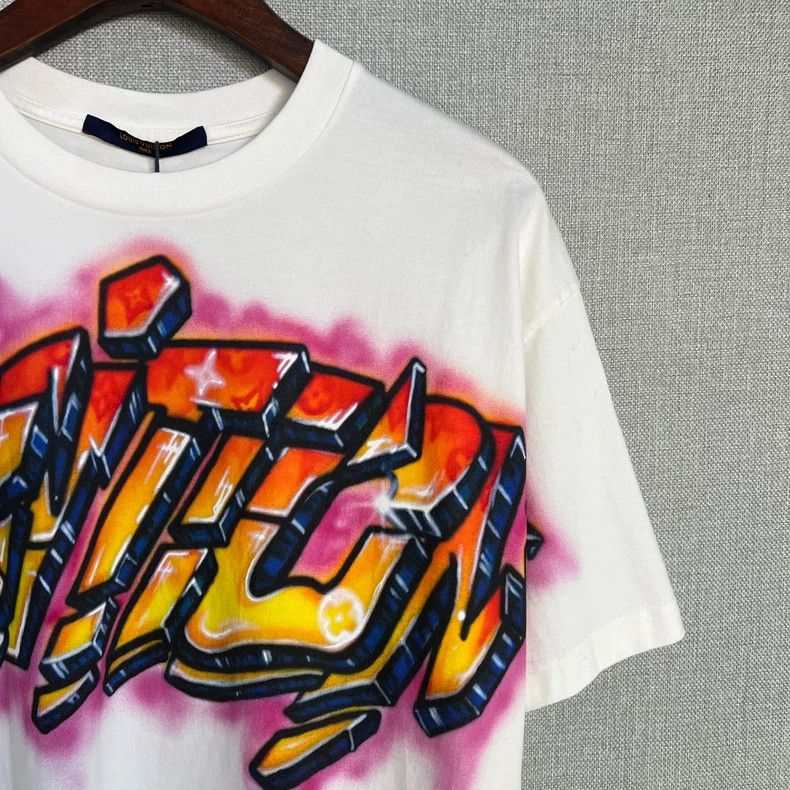 Louis Vuitton Louis Vuitton Graffiti Logo Short Sleeve T-Shirt- DMC Size US M / EU 48-50 / 2 - 3 Thumbnail