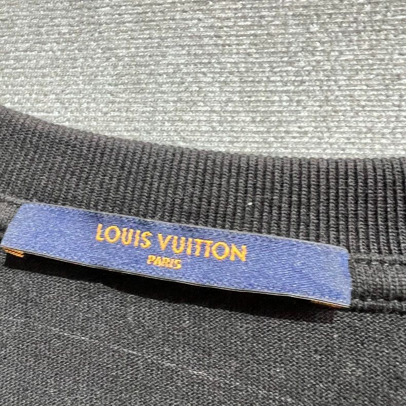 Louis Vuitton Louis Vuitton Black Short Sleeve Logo T-Shirt- DMC Size US L / EU 52-54 / 3 - 4 Thumbnail
