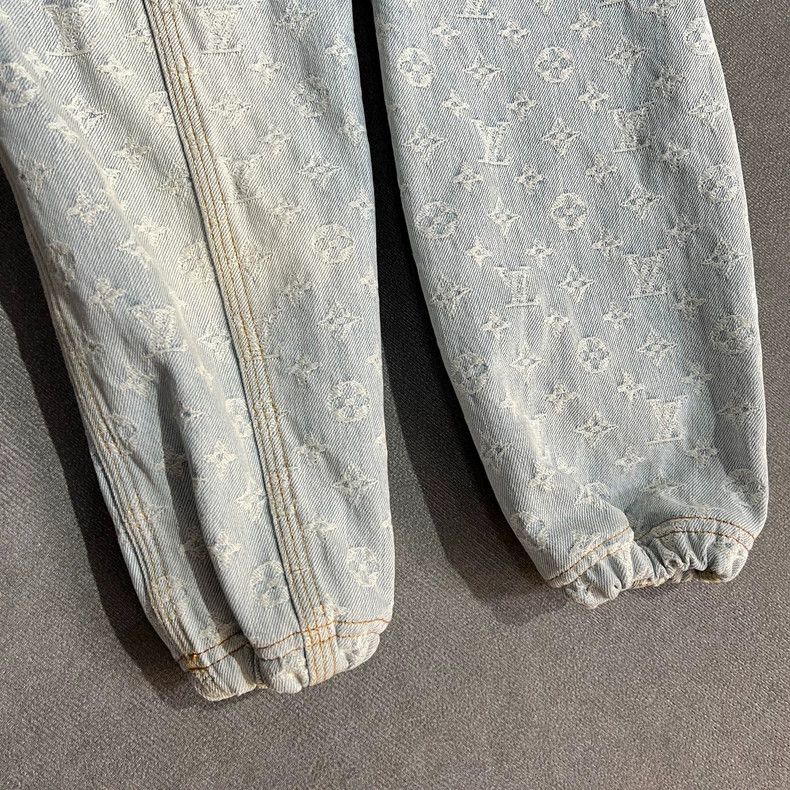 Louis Vuitton Louis Vuitton NBA Logo Denim Hooded Jacket- DMC Size US L / EU 52-54 / 3 - 4 Thumbnail