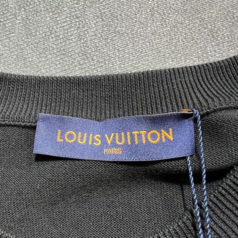 Louis Vuitton Louis Vuitton Black Long Sleeve Knit Sweater- DMC Size US M / EU 48-50 / 2 - 4 Thumbnail