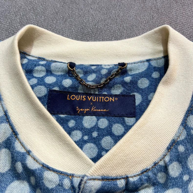 Louis Vuitton Louis Vuitton Embroidered Denim Baseball Shirt- DMC Size US L / EU 52-54 / 3 - 4 Thumbnail