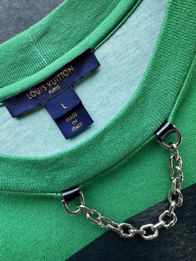 Louis Vuitton Louis Vuitton Watch Print Green T-Shirt- DMC Size US L / EU 52-54 / 3 - 7 Thumbnail