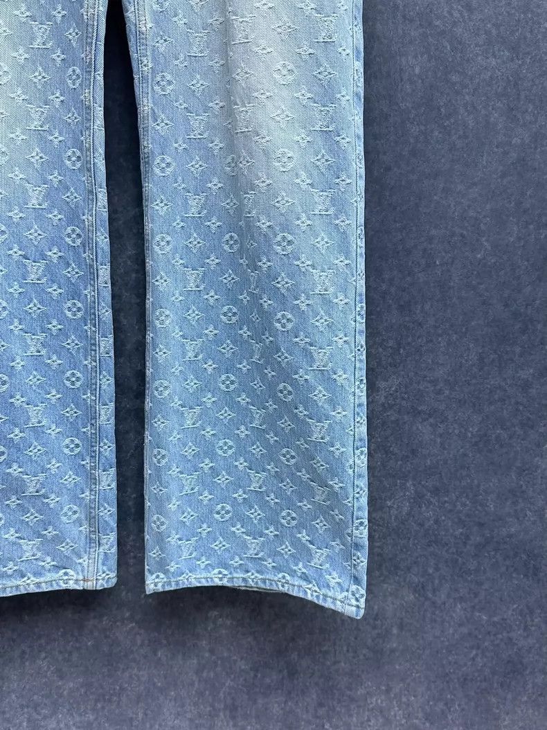 Louis Vuitton Louis Vuitton SS22 Graffiti Denim Pants- DMC Size US 31 - 3 Thumbnail