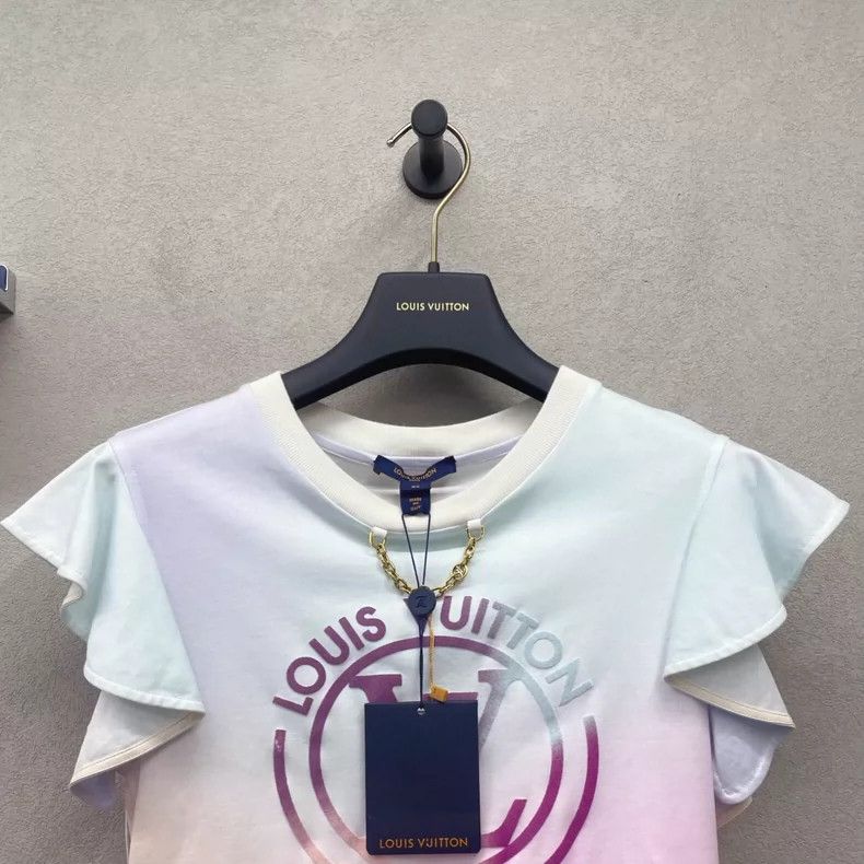 Louis Vuitton Dreamy Purple Pink Ruffle Sleeve T-shirt- DMC Size US XS / EU 42 / 0 - 3 Thumbnail