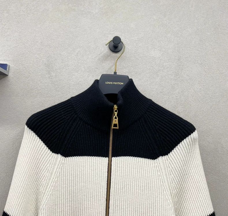 Louis Vuitton Stylish Black and White Stripe Jacket- DMC Size US XS / EU 42 / 0 - 4 Thumbnail
