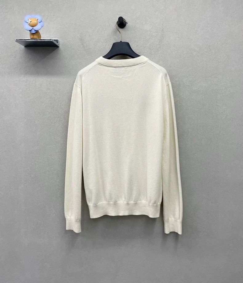 Louis Vuitton Louis Vuitton Nigo Knitted Sweater in Beige- DMC Size US M / EU 48-50 / 2 - 2 Thumbnail