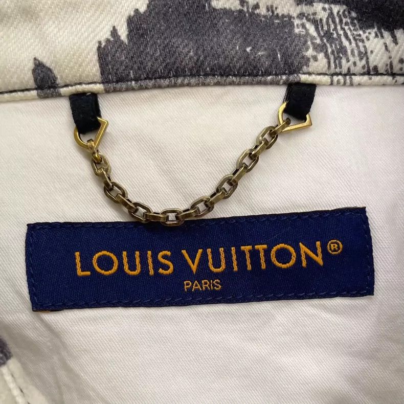 Louis Vuitton Vintage LV Pattern Printed Denim Short Sleeve Shirt- DMC Size US S / EU 44-46 / 1 - 5 Thumbnail
