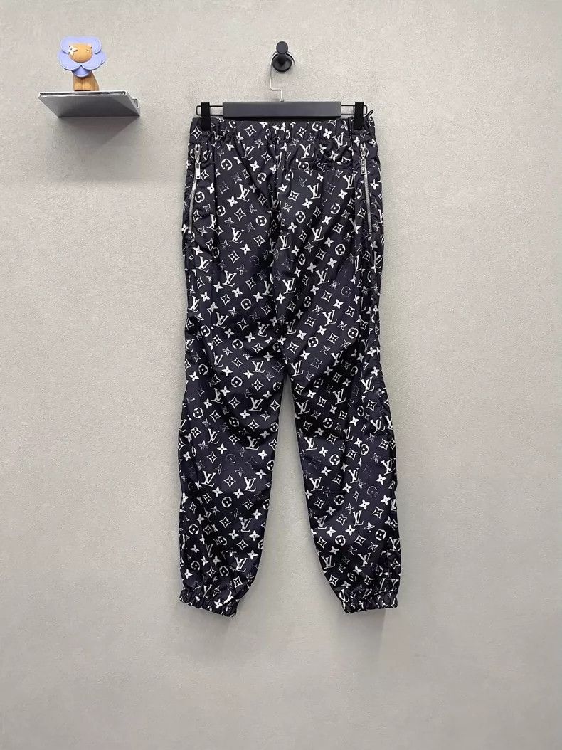 Louis Vuitton Louis Vuitton Printed Long Pants in Black- DMC Size US 36 / EU 52 - 2 Thumbnail
