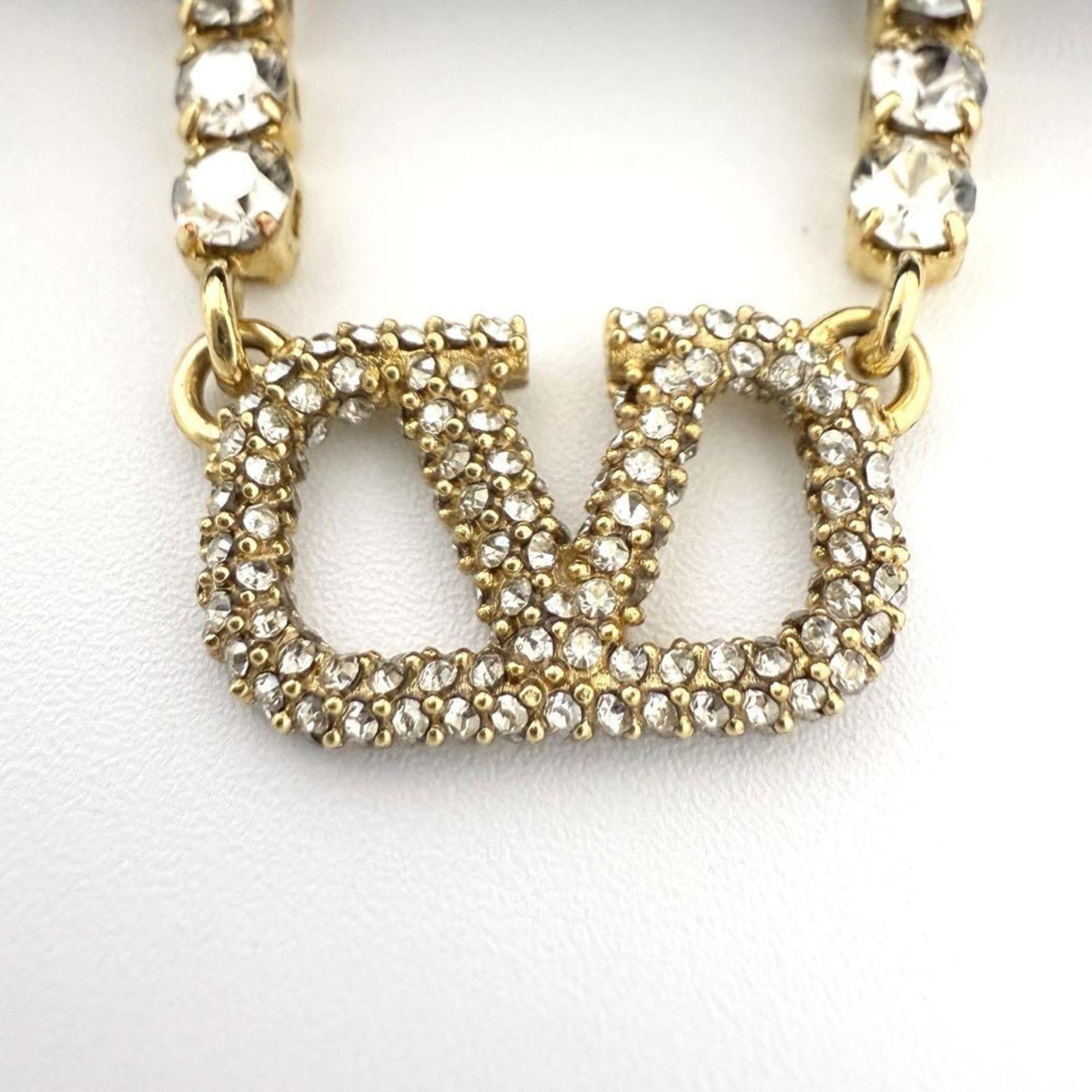 Valentino Valentino V logo signature pendant necklace Size ONE SIZE - 7 Thumbnail
