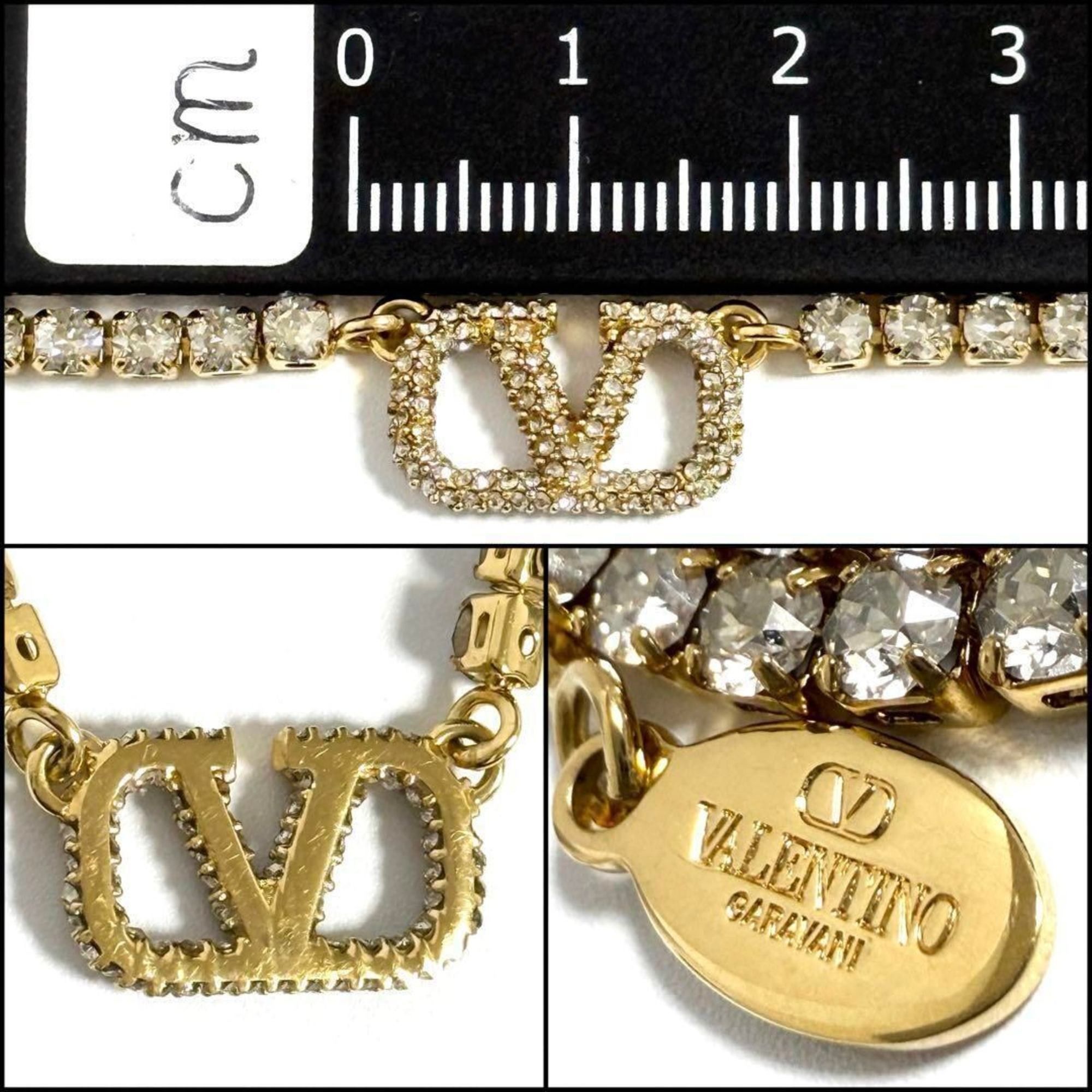 Valentino Valentino V logo signature pendant necklace Size ONE SIZE - 8 Thumbnail