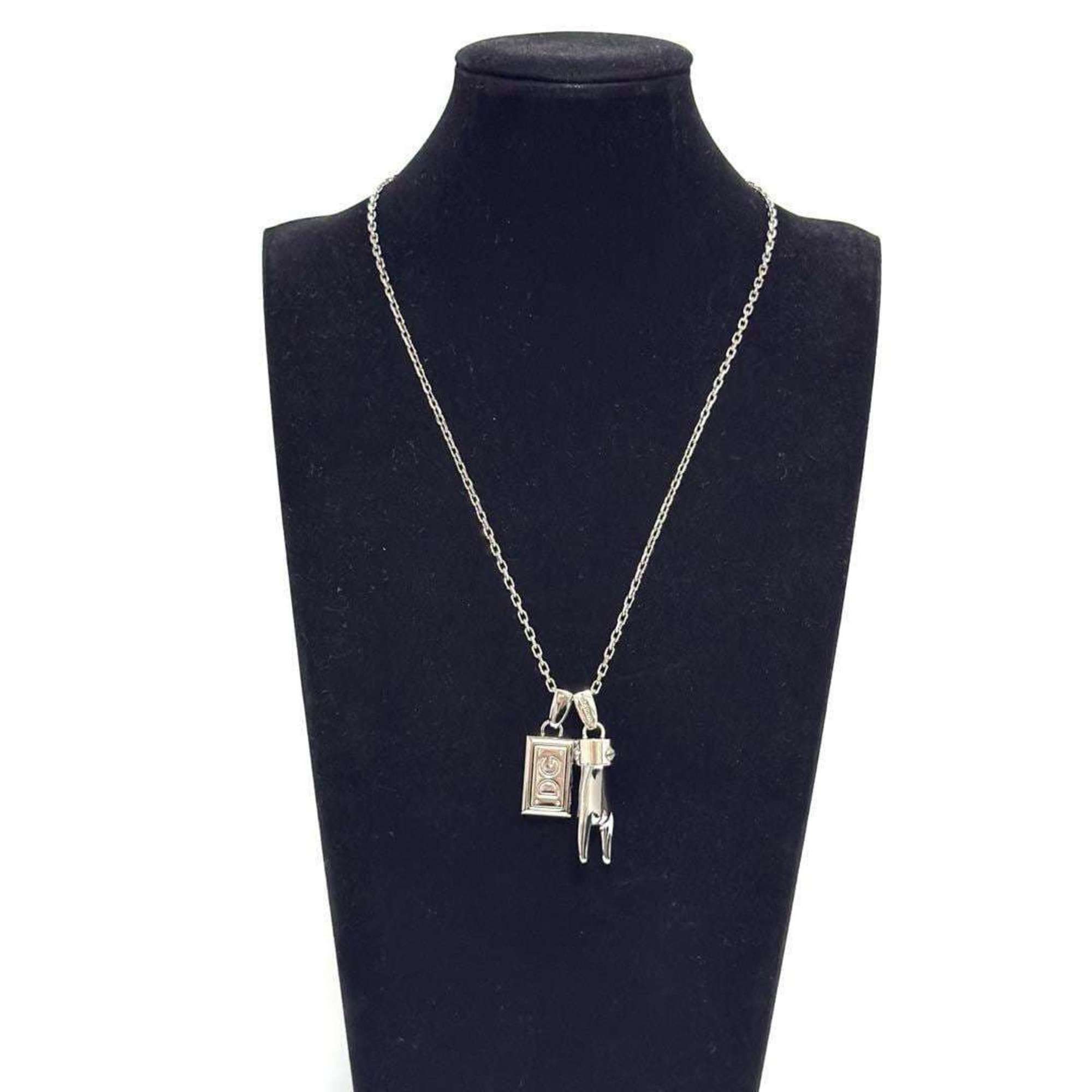 Dolce & Gabbana Dolce & Gabbana Men's Pendant Necklace Plate Size ONE SIZE - 9 Thumbnail