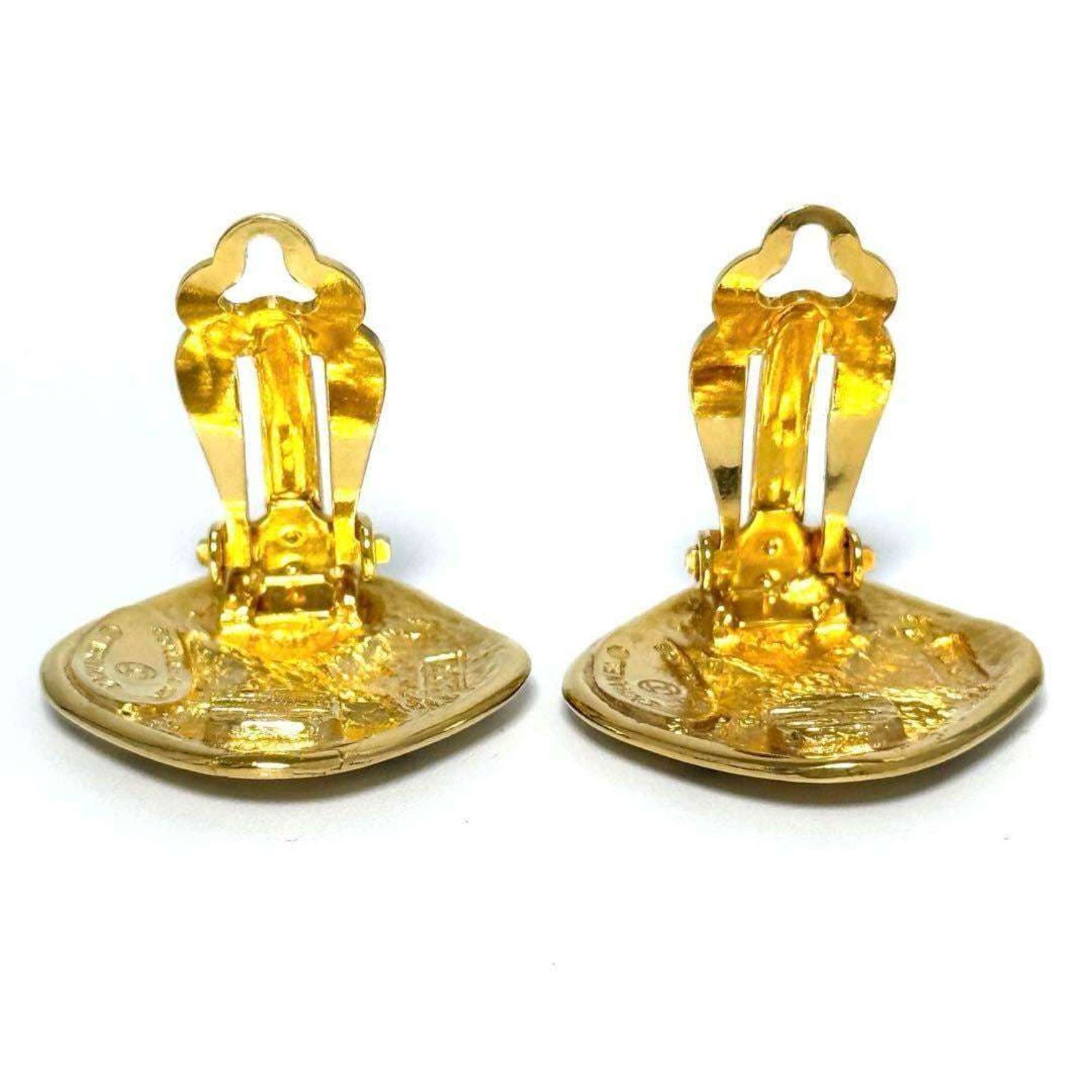 Chanel Chanel Women's Vintage Clip Earrings Matelasse Size ONE SIZE - 4 Thumbnail