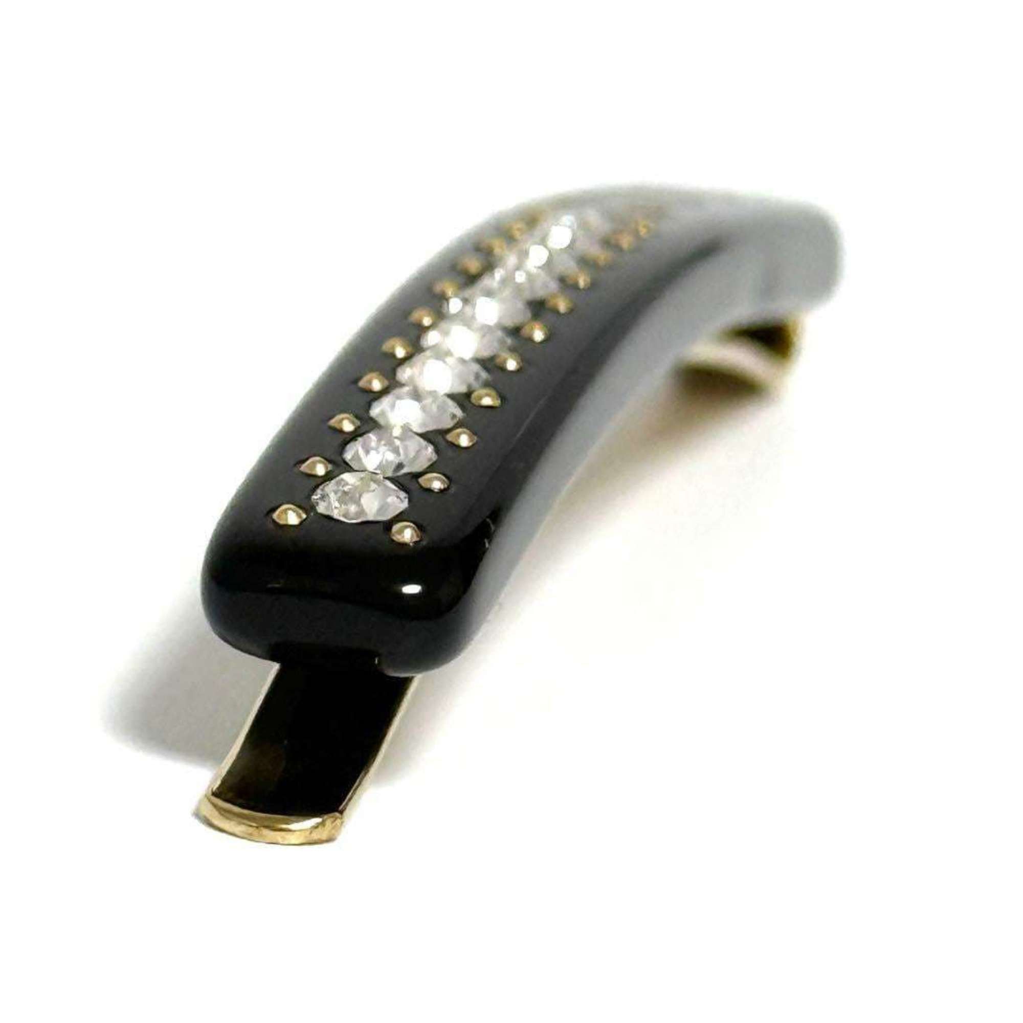 Gucci Gucci Women's Logo Crystal Hairpin Hair Clip Black Size ONE SIZE - 6 Thumbnail