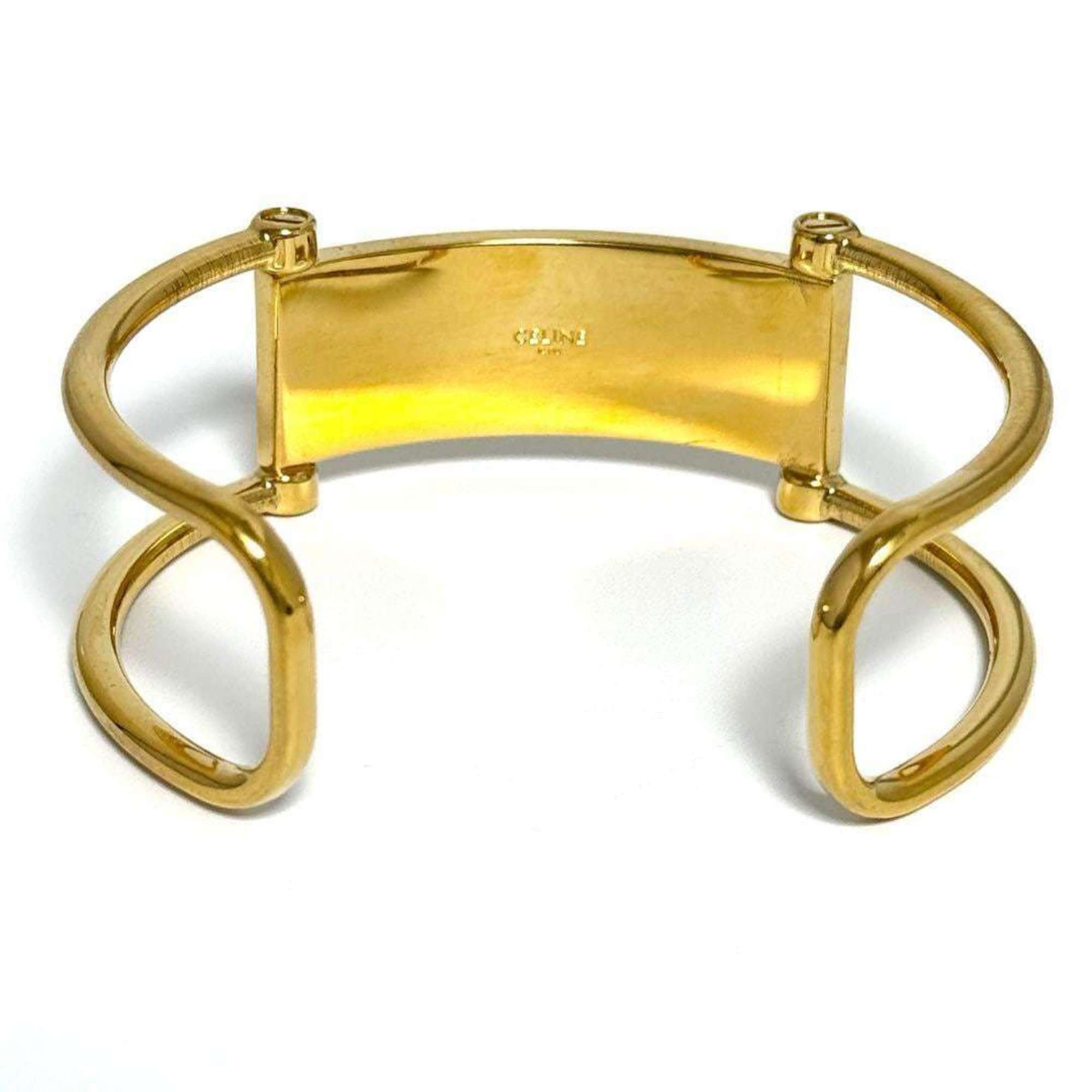 Celine Celine Women's Plate Metal Bangle Bracelet Size ONE SIZE - 2 Thumbnail