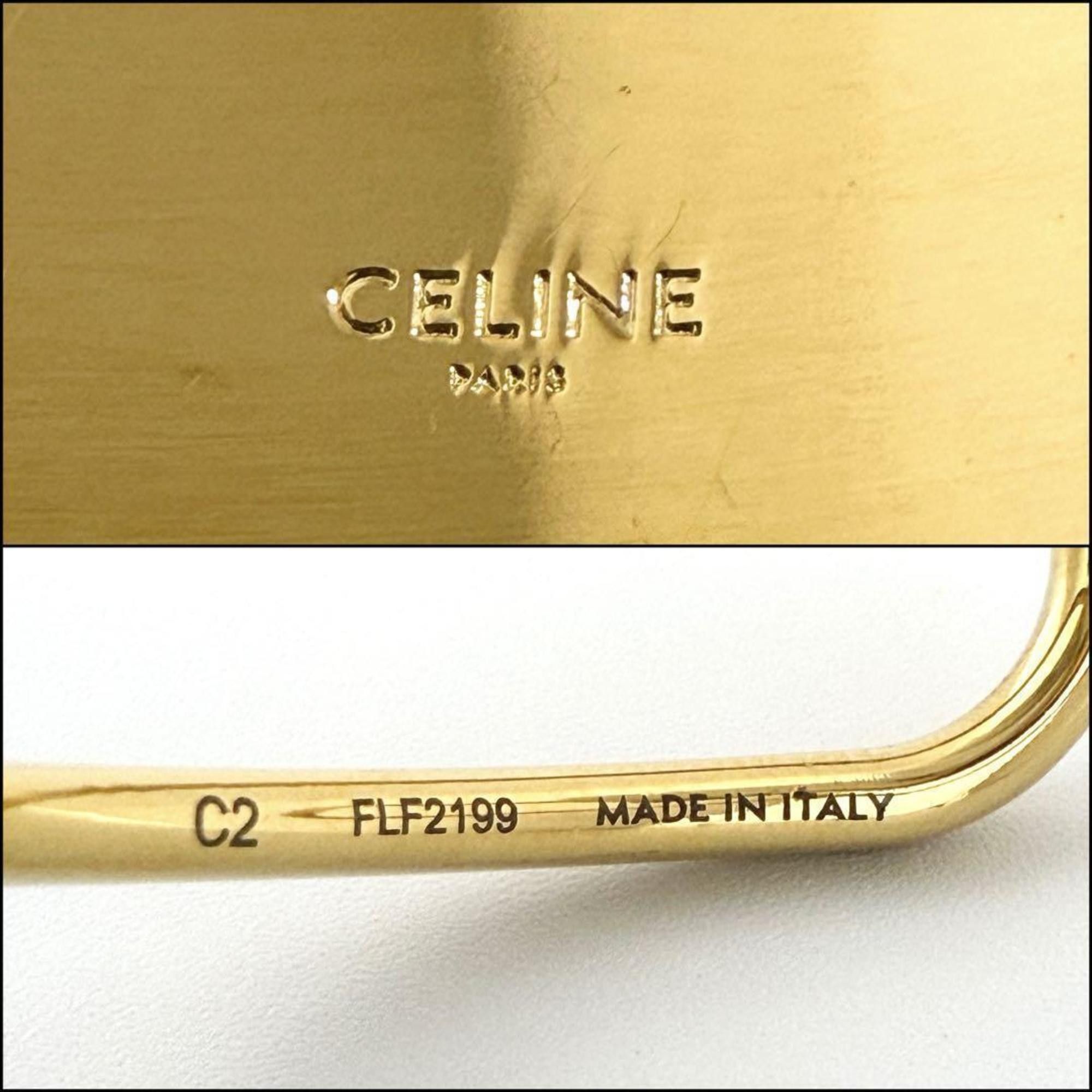 Celine Celine Women's Plate Metal Bangle Bracelet Size ONE SIZE - 8 Thumbnail