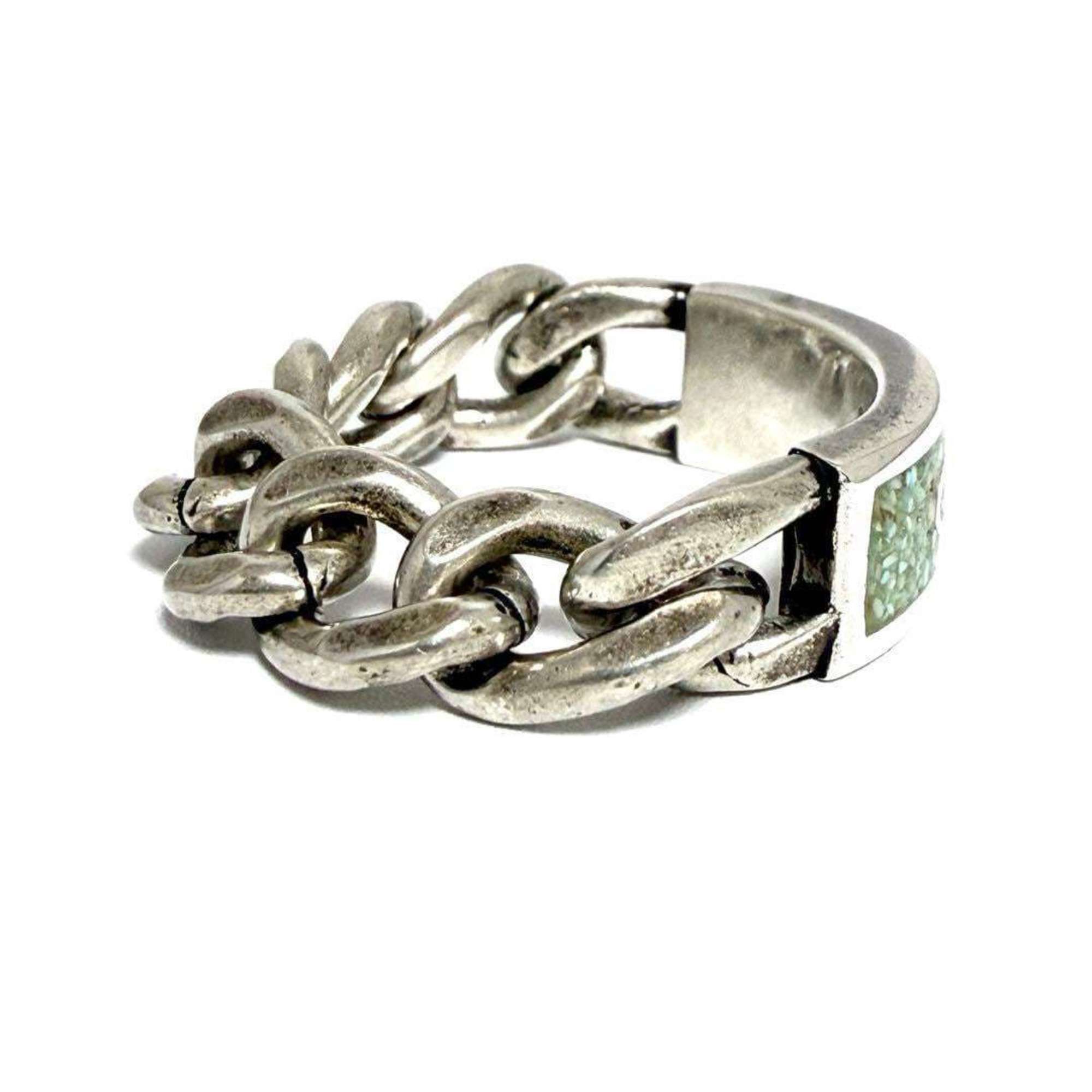 Gucci Gucci Men's Gourmet Chain Ring, 925 Silver Size ONE SIZE - 2 Thumbnail