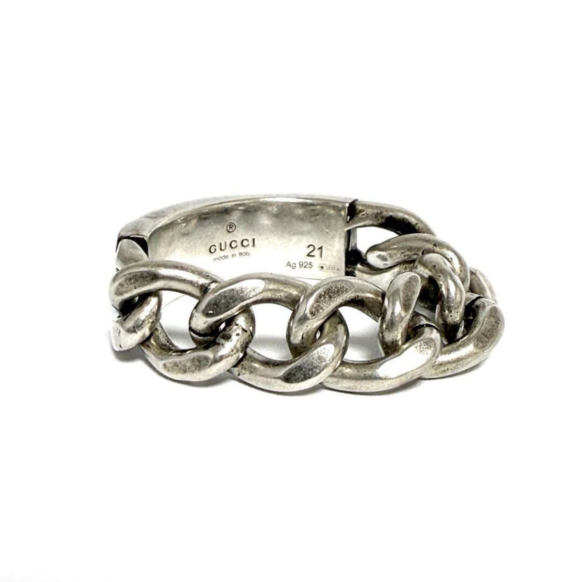 Gucci Gucci Men's Gourmet Chain Ring, 925 Silver Size ONE SIZE - 4 Thumbnail
