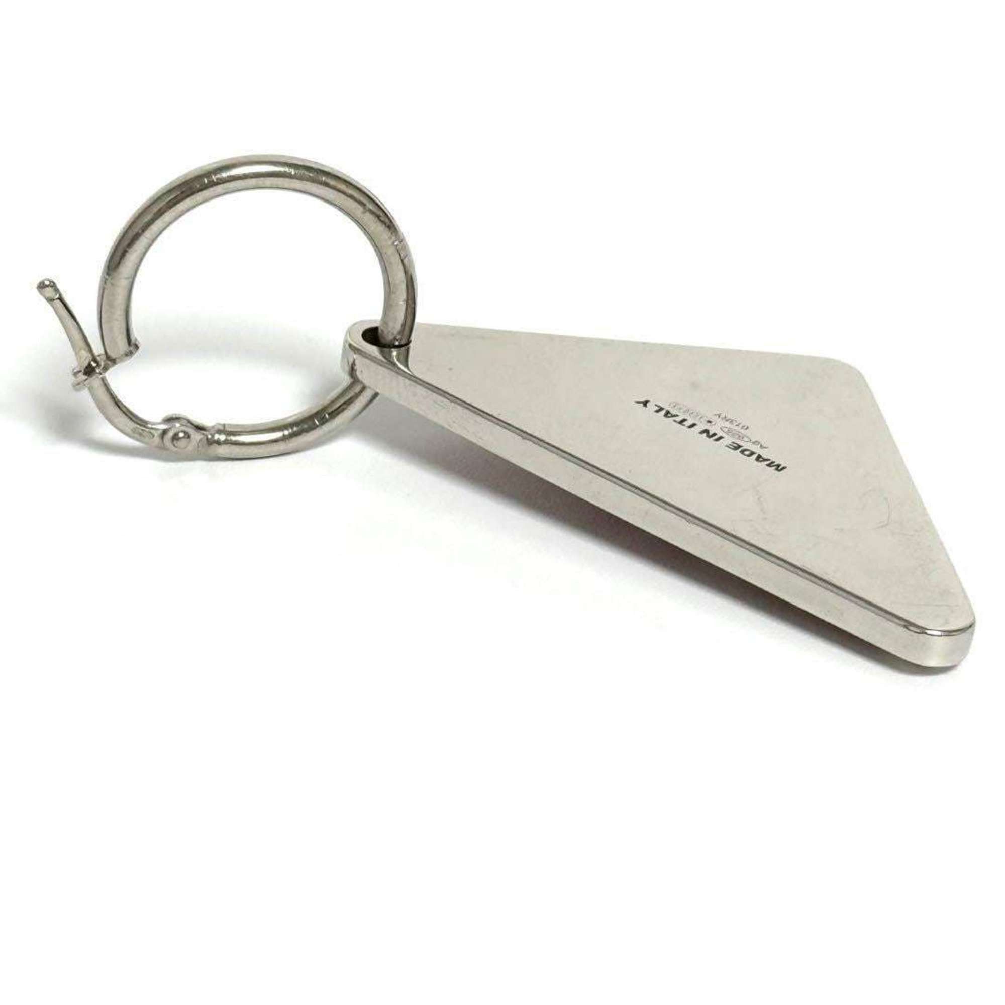 Prada Prada Women's and Men's Single Earrings Symbol Silver 925 Size ONE SIZE - 5 Thumbnail