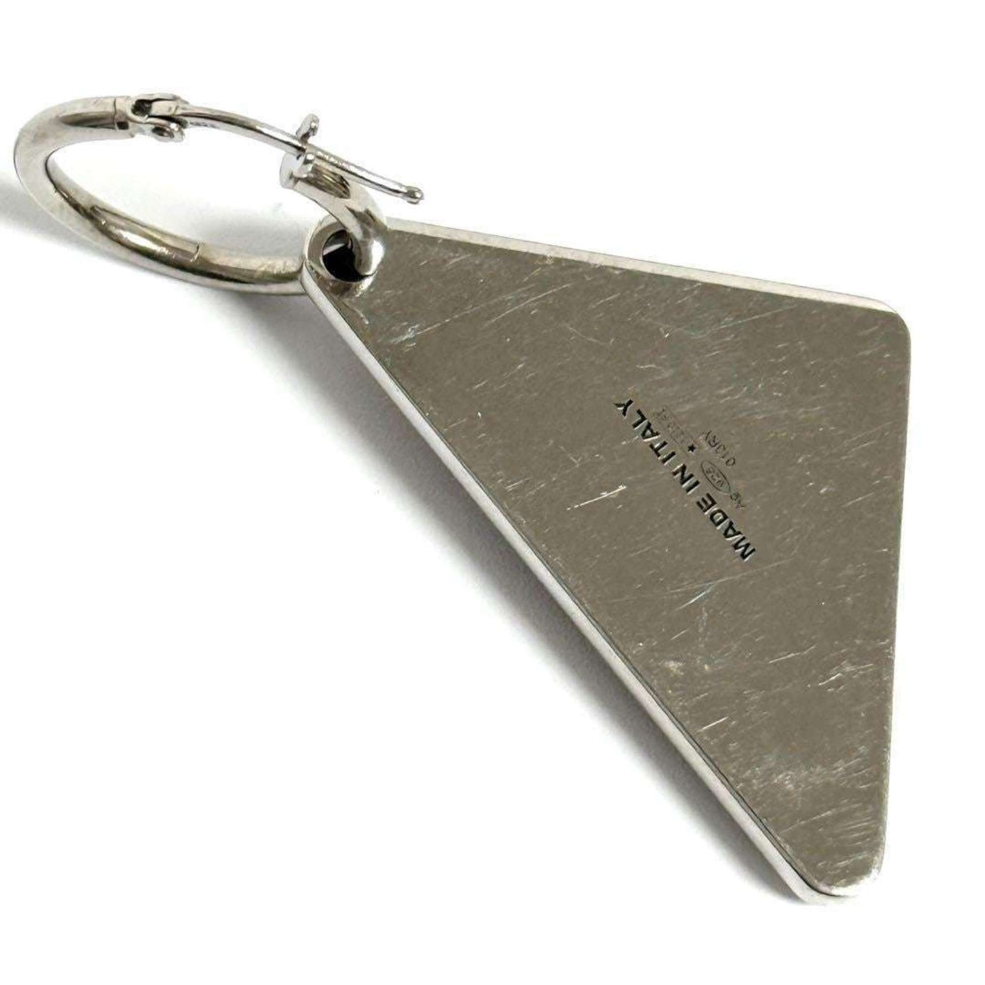 Prada Prada Women's and Men's Single Earrings Symbol Silver 925 Size ONE SIZE - 2 Thumbnail