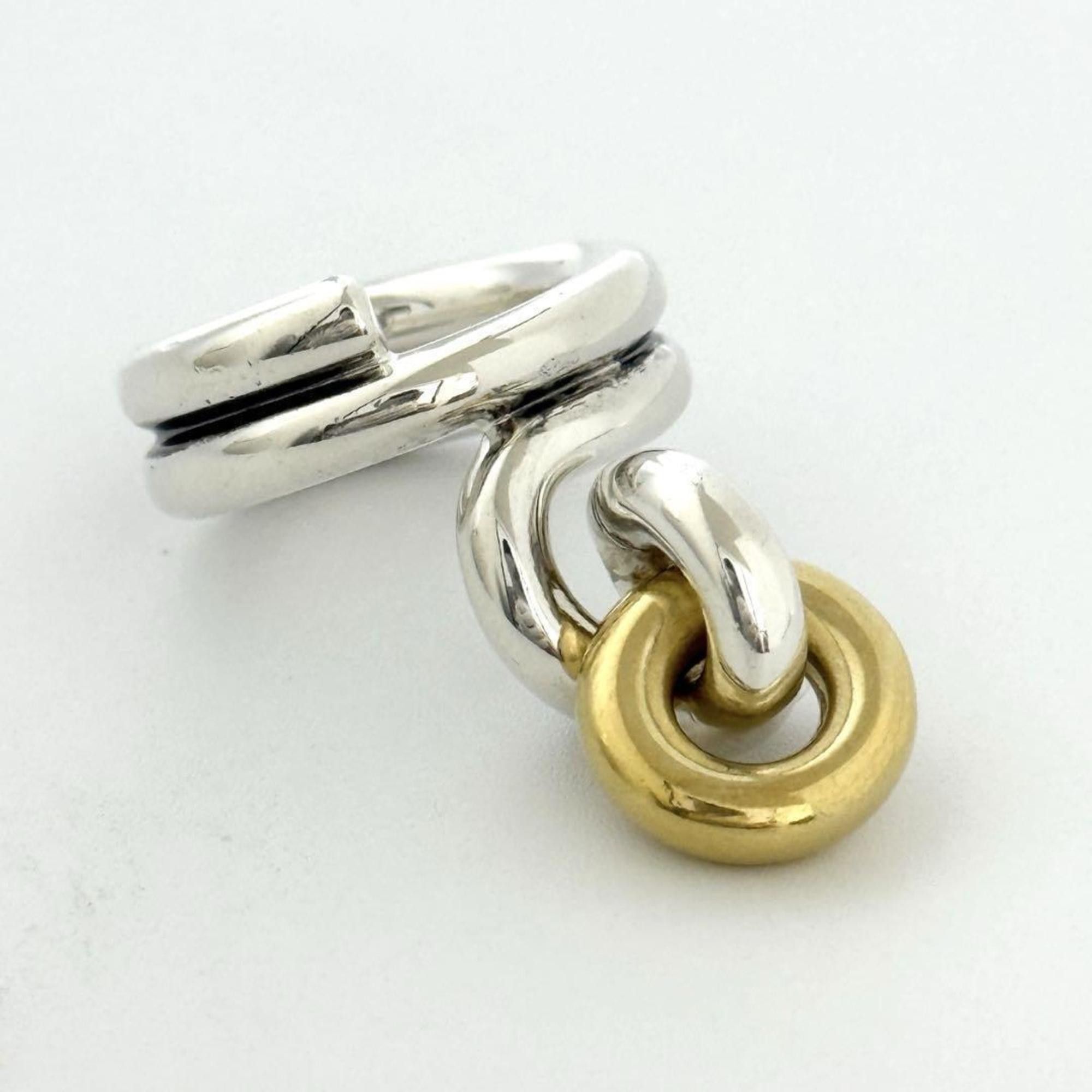 Bottega Veneta Bottega Veneta Women's Combination Ring, Silver 925 Size ONE SIZE - 7 Thumbnail