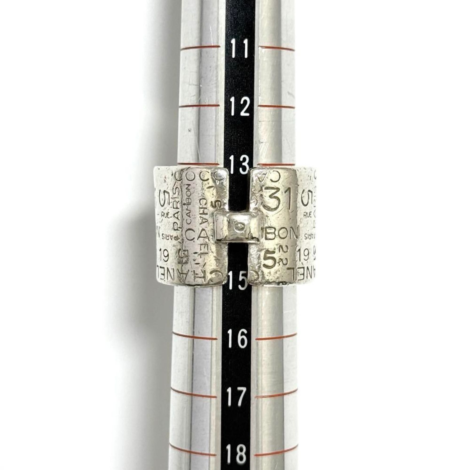 Chanel Chanel Bi-C Line Ring, Vintage, Silver Size ONE SIZE - 8 Thumbnail