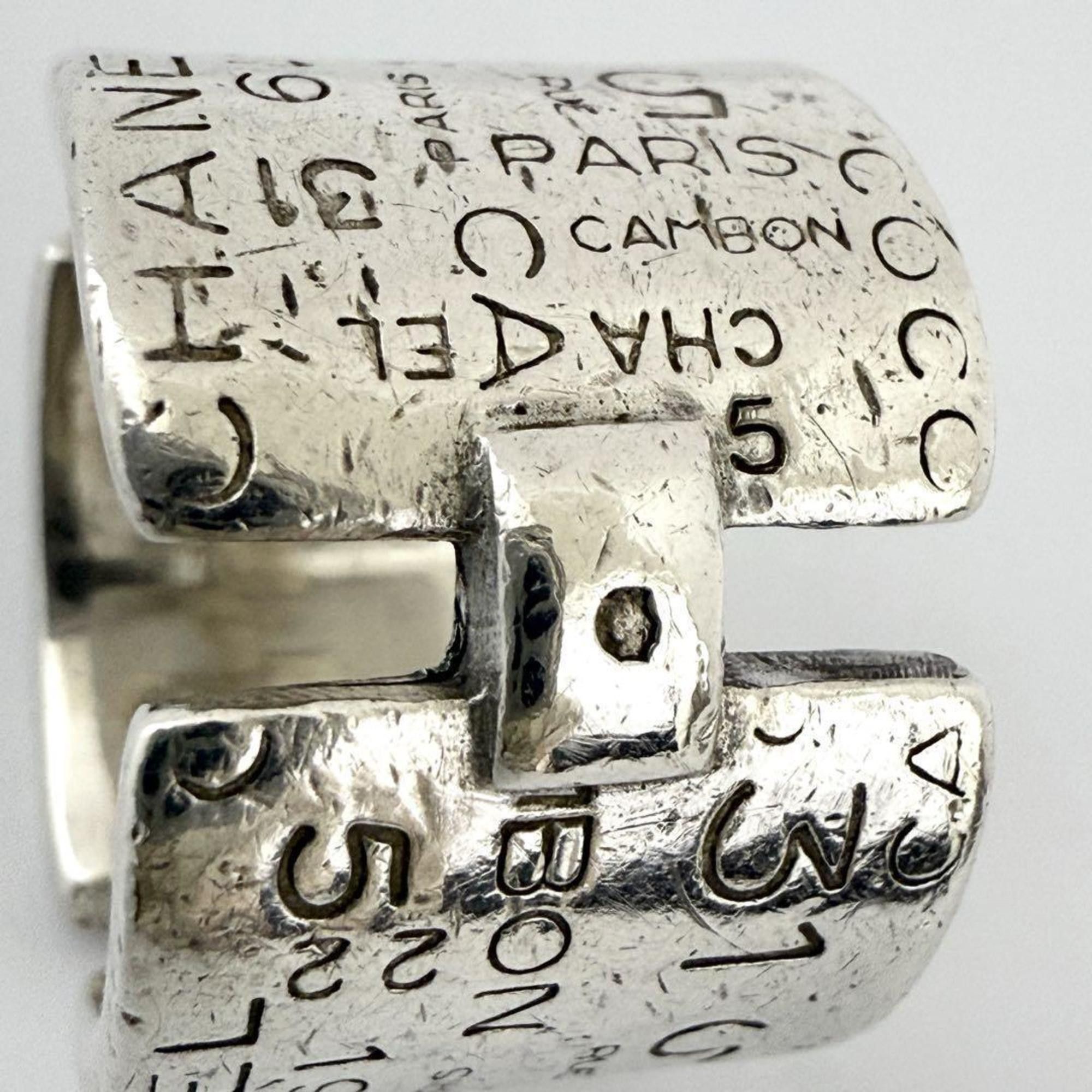 Chanel Chanel Bi-C Line Ring, Vintage, Silver Size ONE SIZE - 6 Thumbnail