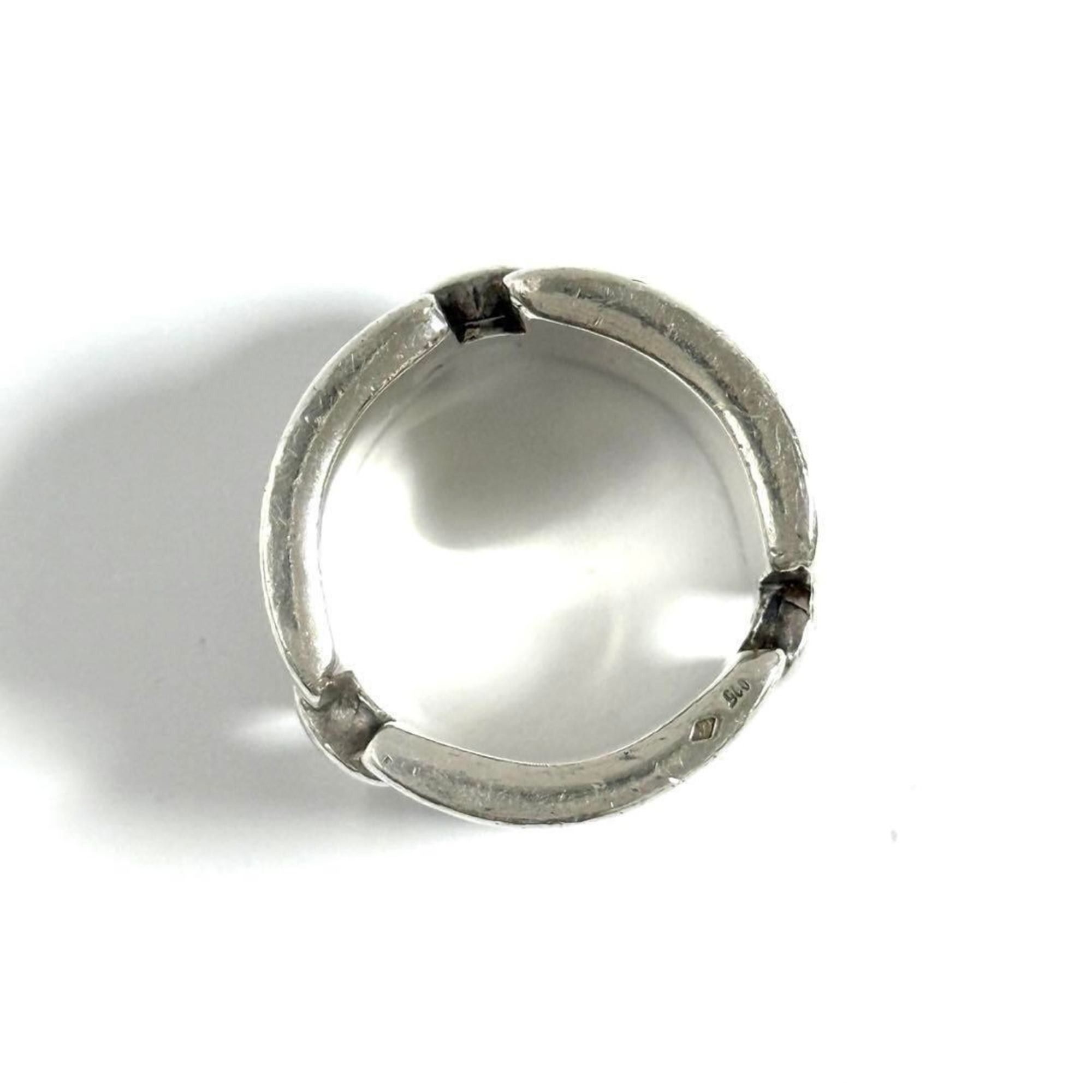 Chanel Chanel Bi-C Line Ring, Vintage, Silver Size ONE SIZE - 5 Thumbnail