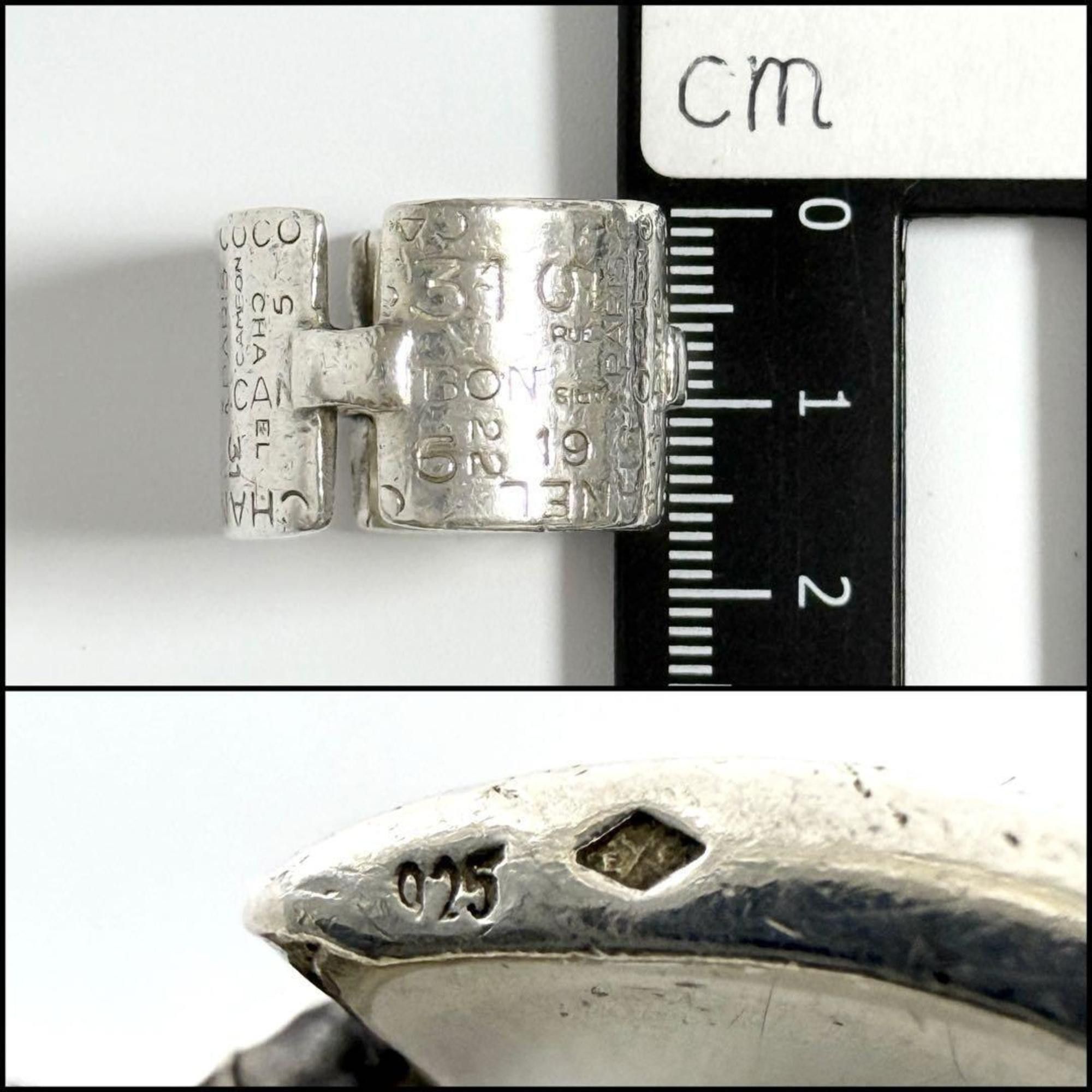 Chanel Chanel Bi-C Line Ring, Vintage, Silver Size ONE SIZE - 7 Thumbnail