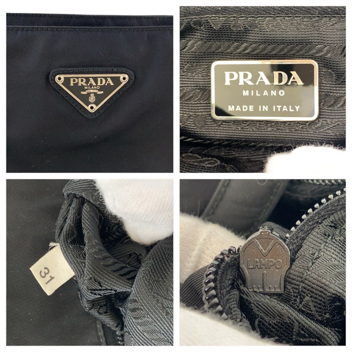 Prada Prada Prada Tessuto Triangle Logo Plate Nylon Tote Bag 501618 Others Tote Bag DUTY FREE for USA Size ONE SIZE - 4 Thumbnail