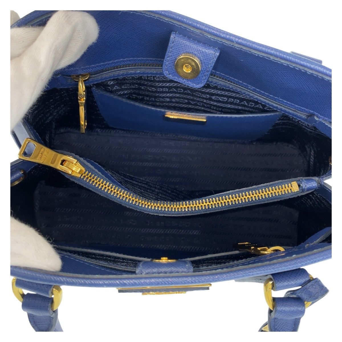 Prada Prada Prada Saffiano Leather 2way Bag Leather Shoulder Bag DUTY FREE for USA Size ONE SIZE - 3 Thumbnail