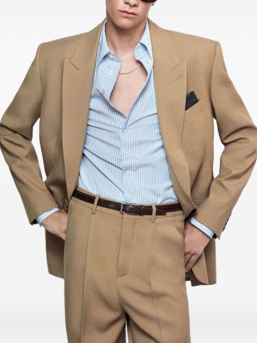 Saint Laurent Paris WOOL SINGLE-BREASTED JACKET Size US M / EU 48-50 / 2 - 2 Thumbnail