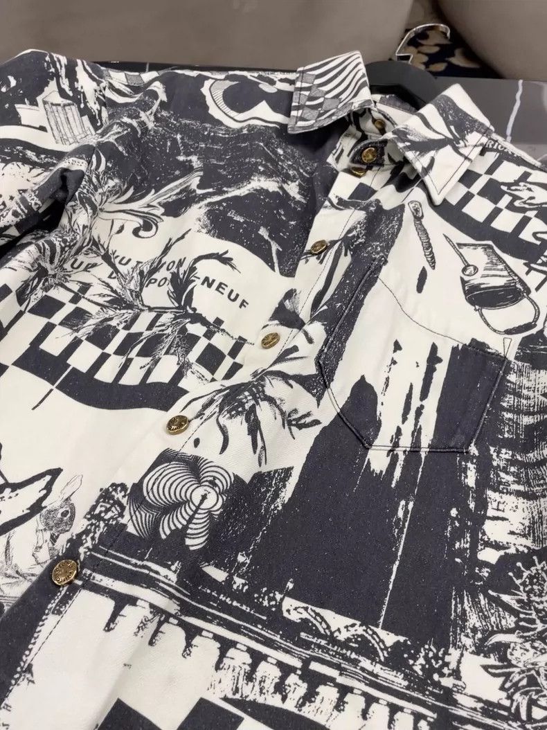Louis Vuitton Louis Vuitton Short Sleeve Graphic Shirt- DMC Size US S / EU 44-46 / 1 - 2 Thumbnail