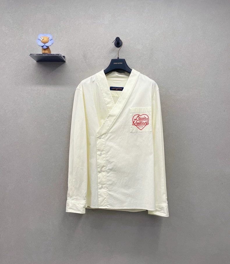 Louis Vuitton Louis Vuitton NIGO Asymmetrical Long Sleeve Shirt- DMC Size US S / EU 44-46 / 1 - 2 Thumbnail