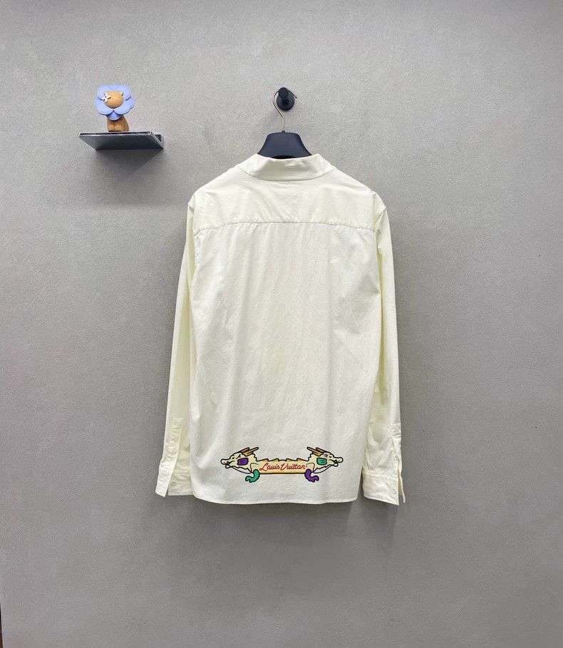 Louis Vuitton Louis Vuitton NIGO Asymmetrical Long Sleeve Shirt- DMC Size US S / EU 44-46 / 1 - 3 Thumbnail
