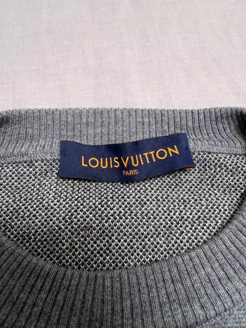 Louis Vuitton Louis Vuitton Knit Sweater for Men in Gray- DMC Size US XL / EU 56 / 4 - 6 Thumbnail
