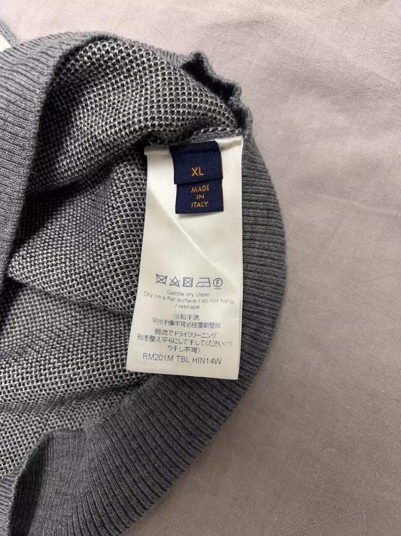 Louis Vuitton Louis Vuitton Knit Sweater for Men in Gray- DMC Size US XL / EU 56 / 4 - 7 Thumbnail
