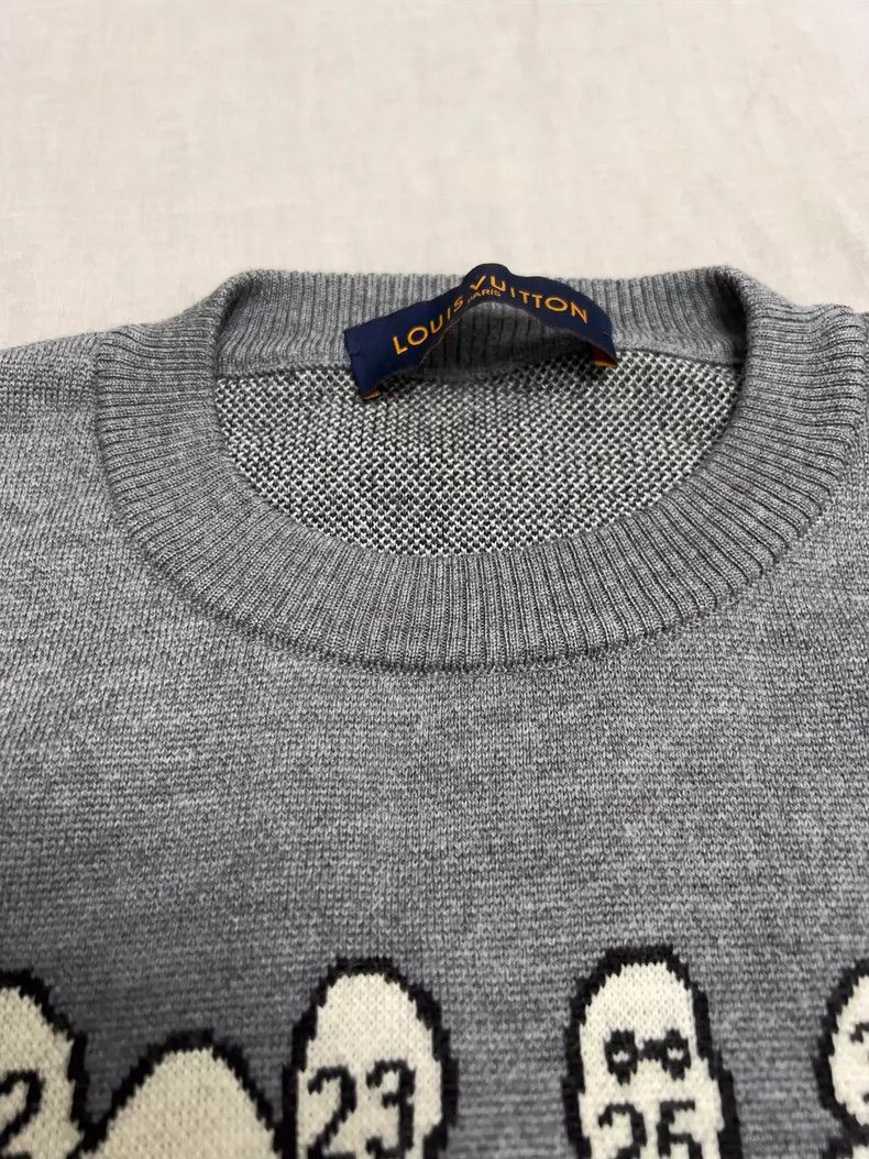 Louis Vuitton Louis Vuitton Knit Sweater for Men in Gray- DMC Size US XL / EU 56 / 4 - 3 Thumbnail