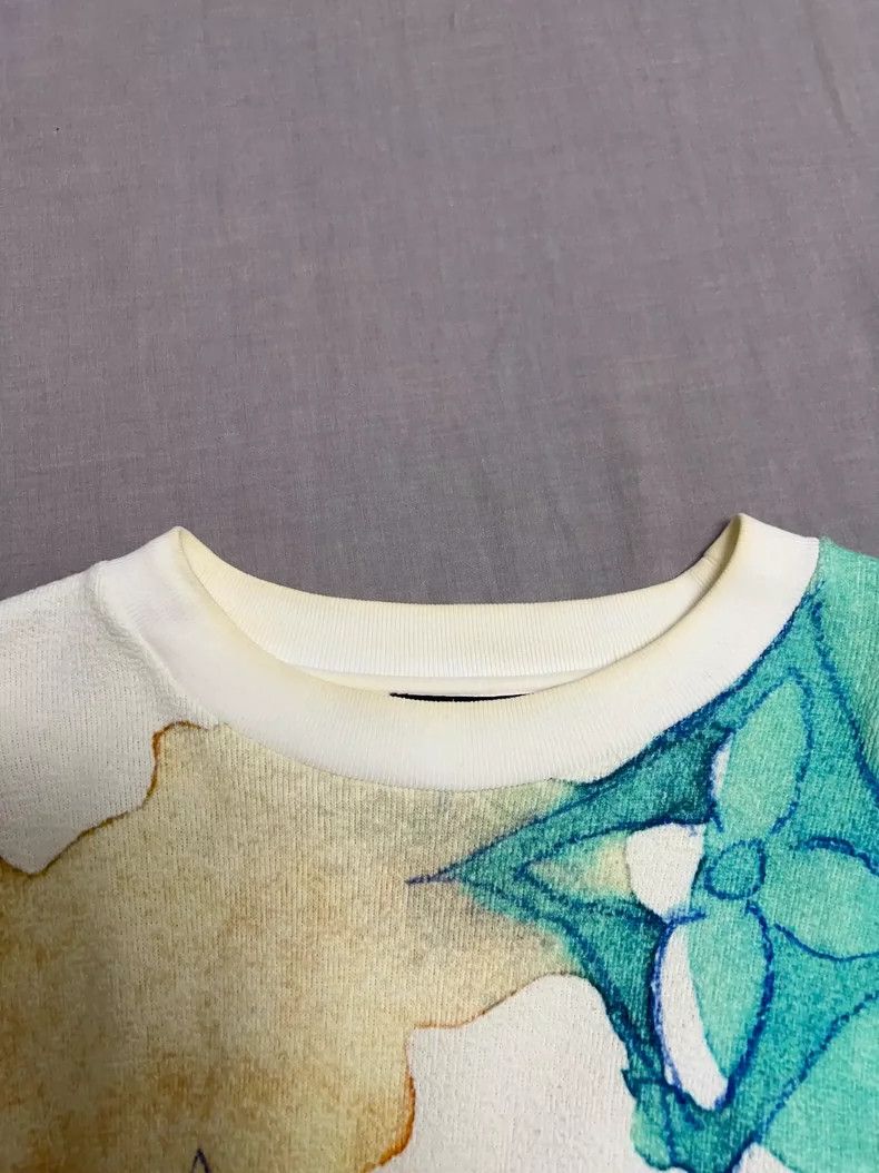 Louis Vuitton Louis Vuitton Classic Watercolor Print Sweatshirt- DMC Size US XL / EU 56 / 4 - 7 Thumbnail