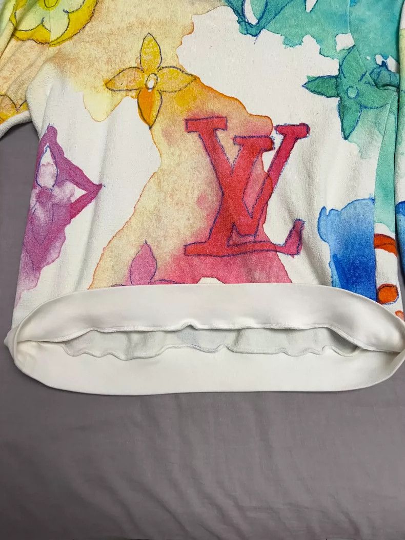 Louis Vuitton Louis Vuitton Classic Watercolor Print Sweatshirt- DMC Size US XL / EU 56 / 4 - 3 Thumbnail