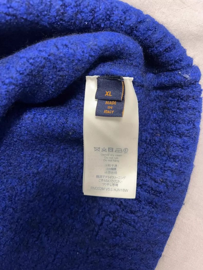 Louis Vuitton Louis Vuitton Blue Wool Sweater for Men- DMC Size US XL / EU 56 / 4 - 7 Thumbnail