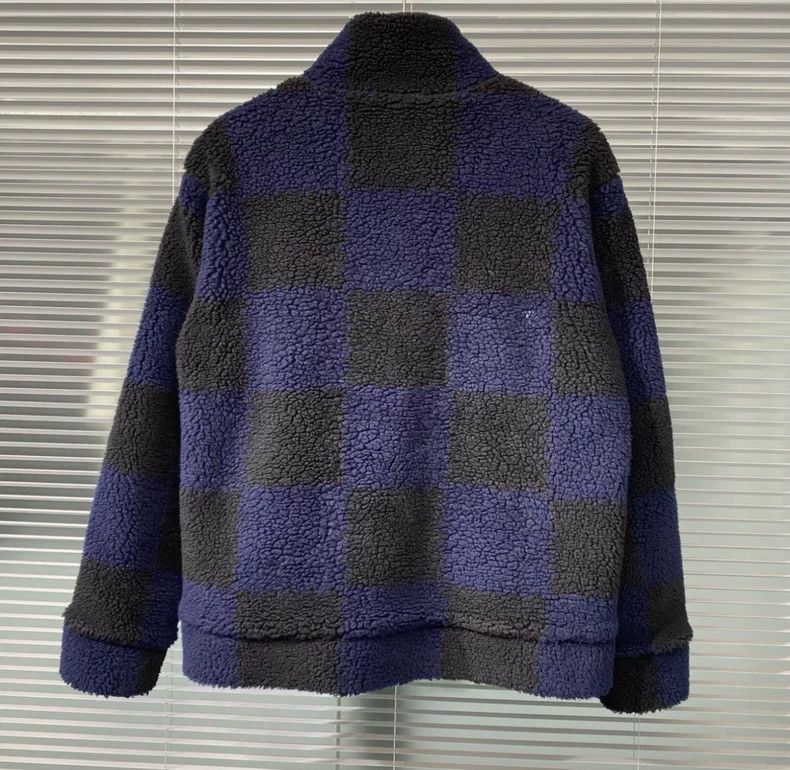 Louis Vuitton Louis Vuitton Nigo Checkered Sherpa Jacket- DMC Size US M / EU 48-50 / 2 - 2 Thumbnail