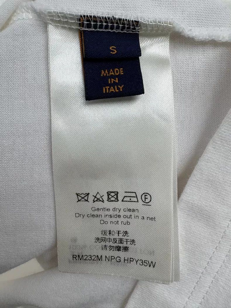 Louis Vuitton Louis Vuitton White Beaded Short Sleeve Shirt- DMC Size US S / EU 44-46 / 1 - 7 Thumbnail