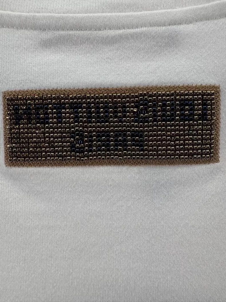 Louis Vuitton Louis Vuitton White Beaded Short Sleeve Shirt- DMC Size US S / EU 44-46 / 1 - 6 Thumbnail